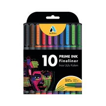 Prime Ink Fineliner 10'lu Klasik İnce Uçlu Kalem