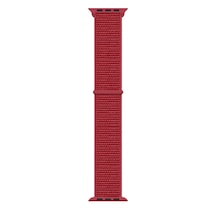 Watch 38mm Kordon Band-03 Serisi Hasır Strap Kayış-kırmızı