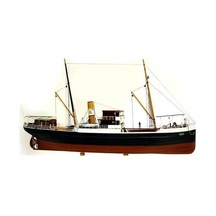 Türk Model 1/87 123 Bandırma Vapuru, 62 Cm. Ahşap Model Kiti-55132