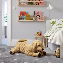 Ikea Gosıg Peluş Oyuncak 70 Cm Koyu Bej - Siyah - Kahverengi Kırmızı