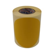 Kuşe Daire Renk Baskılı Çap Etiketi 100mm Daire Ölçülerinde Yuvarlak Çıkartma Sticker Ruloda 250 Adet Kendinden Yapışkanlı Rulo Etiketi Barkod Yazıcılar İle Uyumlu 40mm Kuka Sarı Diğer