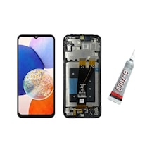 Samsung Galaxy Uyumlu A14 Ekran Çıtalı Siyah B7000 Yapıştırıcı