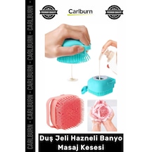 Banyokesesi Silikon Esnek Arındırıcı Gözenek Temizleyici Duş Jeli Hazneli Banyo Masaj Kesesi Çok Renkli