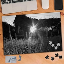 Siyah Beyaz, Yansıyan Işık240 Parça Puzzle Yapboz Tablo-521