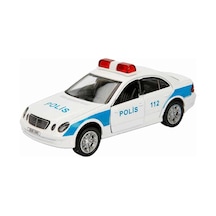 1:32 Maxx Wheels Sesli Ve Işıklı Polis Arabası Beyaz