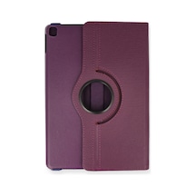 Apple İpad Pro 11 2024 Kılıf 360 Tablet Deri Kılıf - Mürdüm Arka Kapak