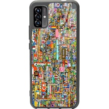 P13 Blue Max Pro Lite 2022 R/place Hatıra Tasarımlı Glossy Telefon Kılıfı Çok Renkli