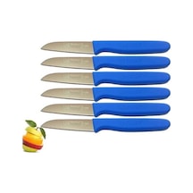Sürbisa 6 Adet Mavi 61007 Meyvae Bıçağı Boy 7.5 CM