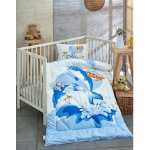 Komfort Home Baskılı Bebek Yorgan Seti Pamuk Silikon Dolgu /