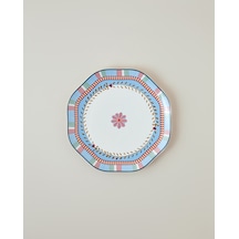 English Home Timeless Botanica New Bone Pasta Tabağı 20 Cm Pembe - Mavi