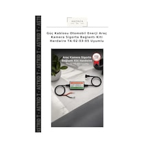 Güç Kablosu Otomobil Enerji Araç Kamera Sigorta Bağlantı Kiti Hardwire Ta-02-03-05 Uyumlu