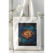 Art Hediye Hearthstone Oyun Baskılı Omuz Çanta Kişiye Özel Model 37 Çok Renkli