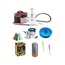 Kefo Trip Çantalı Nargile Takımı + Galvaniz Ocak + 1kg Kömür + Kefo Ember + Folyo + 50 Sipsi+ İğne