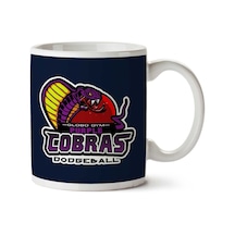 Purple Champs Globo Gym Purple Cobras Dodgeball İki Tarafı Baskılı Kupa Bardak Çok Renkli
