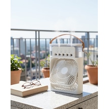 3 Üçlü Mini Fan 500ml Nemlendirici Soğutucu Gece Lambası Uczzzf9fan-7