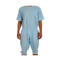 Caretex EH-5 Bacak Fermuarlı Alzheimer Erkek Hasta Tulumu L