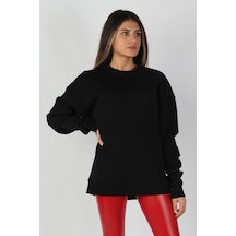 Kadın Sıfır Yaka Sweatshirt 001