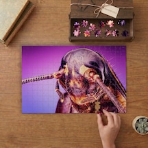 Yakın Çekim Hamam Böceği Tasarımı 240 Parça Ahşap Puzzle Ahşap Kutuda Mpy40486