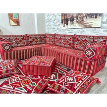 Coton Şark Köşesi 30cm Yüksekliğinde Minder Takımı