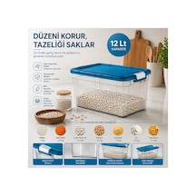 Emilahome Stack Box -saklama Kabı Klipsli 12 Lt Lacivert - 870567645 Lacivert