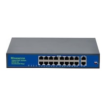 Hisource Hi F1620Gbl A 16 Port 10/100 2 10/100 Uplink Poe 250W Sw
