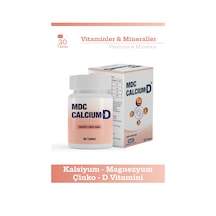 Mdc Calcium-D Takviye Edici Gıda 30 Tablet