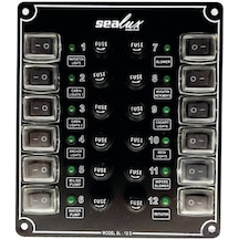 12 Anahtarli Izoleli Küçük Ebatli Switch Panel / Tekne Ve Karavan