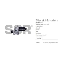 Silecek Motoru Renault Master 3 - Opel Movano B 1