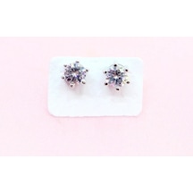 Oriental Kuyumculuk Jewellery Gümüş Tektaş Küpe Gümüş