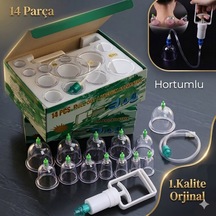 14 Ps Vakum Aparatı Seti Geleneksel Bardak Çekme Takımı Hacamat 12bardak Ile 1 Emici Vakumlama Aleti