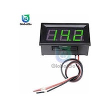Gözelerelektronik-0.56" 0-100V 3 Kablolu Dc Yeşil Voltmetre