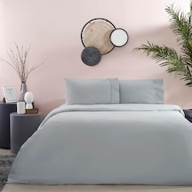 Ranforce Basic Standart Pamuk Nevresim Takımı, Antrasit, Queen Size Çok renkli