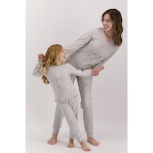 Arnetta Family Bejmelanj Kız Çocuk Uzun Kol Pijama Takımı 5274-27852