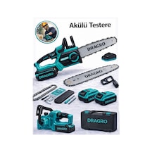 Dragro Drg-21v Kömürsüz Y Dijital Gösterge Otomatik Yağlamalı Akülü Dal Kesme Budama Testeresi