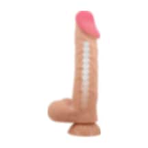 Hızlı Express Kayan Cilt Serisi 24 Cm Kıkırdaklı Realistik Penis Damarlı Dildo