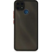 Newface - 689 - Realme C25 Kılıf Montreal Silikon Kapak - Csmo-tex - - Siyah Sıyah