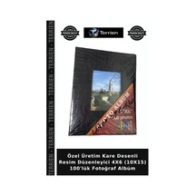 Özel Üretim Kare Desenli Resim Düzenleyici 4x6 10x15 100'lük Fotoğraf Albüm