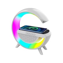 Akıllı Gece Lambası Speaker Bluetooth Hoparlör Kablosuz Şarj Rgb Masa Lambası Yatak Odası Dekor Diğer