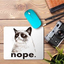 Nope Kedi Baskılı Mousepad Mouse Pad