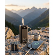Powerbank 60.000 Mah Dijital Göstergeli 4 Kablo Uyumlu Çok Renkli