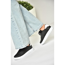 Fox Shoes U702015809 Siyah/beyaz Spor Ayakkabı Sneakers Siyah/beyaz-suni Deri Siyah - Beyaz