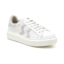 Sneaker Günlük Kadın Mar-25y-209-8825 John May Beyaz-bej Süet Beyaz