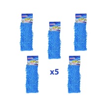 Zanix Mikrofiber Islak Kuru Nemli Makarna Şönil Palet Tablet Mop Yedeği - 50 Cm. - 5 Adet