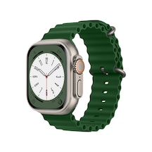 Watch 42mm Ocean Kordon - Koyu Yeşil
