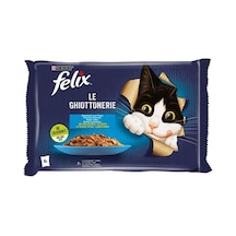 Felix Multipack Somonlu Ve Ton Balıklı Yetişkin Kedi Yaş Maması 4x85gr