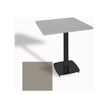 Tokyo Kare Masa Esb 70x70 Cm - Werzalit, Wermodin Ve Allzalit Tabla - Koyu Gri Çok Renkli