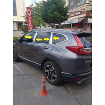 Honda Crv 2018-2019 Krom Kapı Direği Aksesuarı 6 Parça P. Çelik