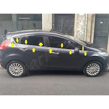 Woc Chrome Ford Fiesta Krom Cam Çıtası 2009-2017 8 Parça  Paslanma