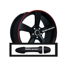 Skoda Roomster İçin - Uyumlu Aksesuar Oto Kapı Kolu/jant - Sticker 10 Adet 10 1,5 Cm