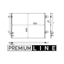 Mahle Ac733000p Klima Radyatoru 3c0820411 3c0820411c 3c0820411e
